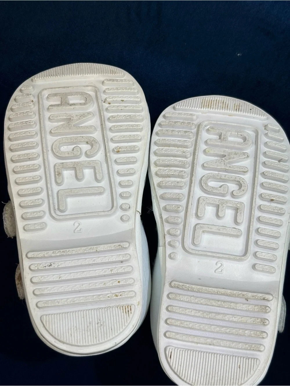 Angels White Double-Buckle Girls Dress Shoes